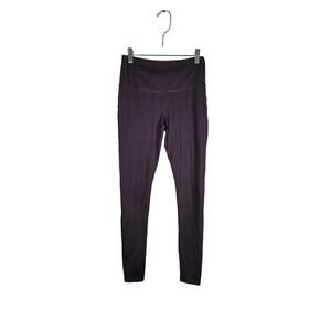 Marika Sport Womens Leggings‎ Small Dark Purple Tummy Control Ankle